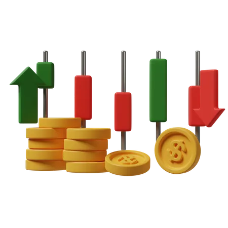 Negociação de dólar  3D Icon