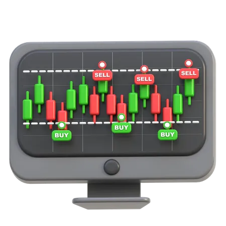 Negociação de Scalping  3D Icon