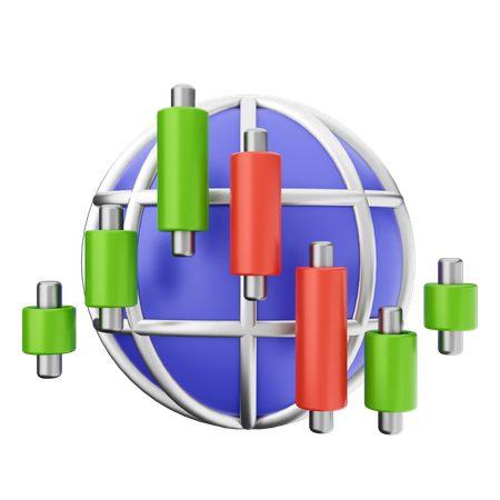 Comércio global  3D Icon