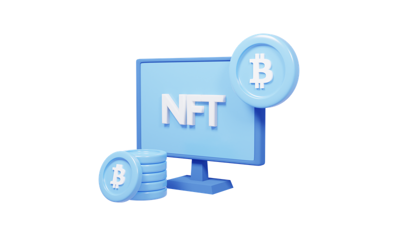 Negociação NFT  3D Icon