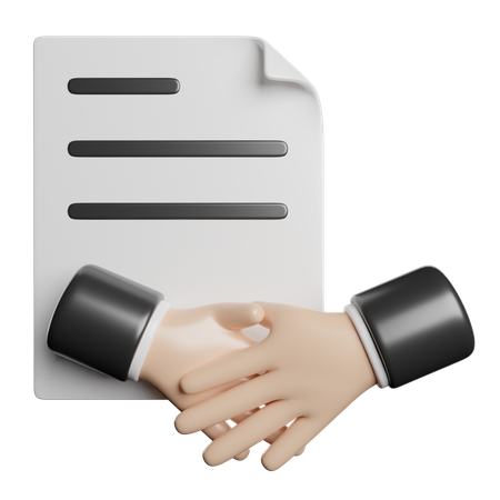 Acordo comercial  3D Icon