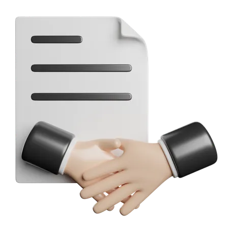 Acordo comercial  3D Icon