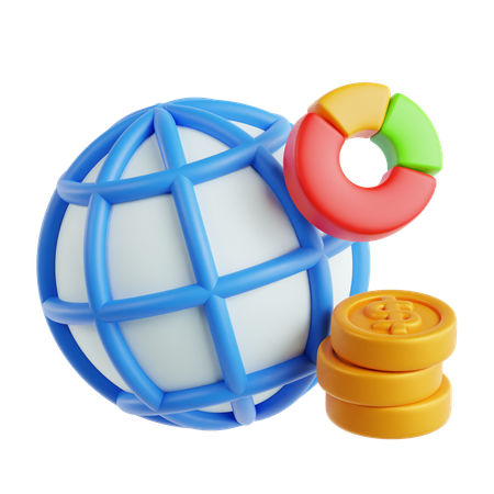 Negocio global  3D Icon