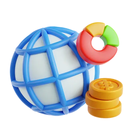 Negocio global  3D Icon