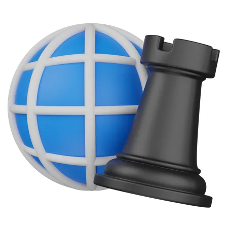 Negocio global  3D Icon