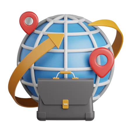 Negócio global  3D Icon