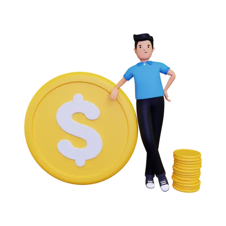 Finança de negócios  3D Illustration