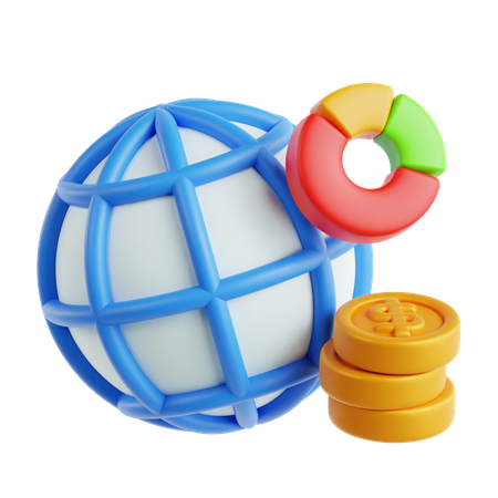 Negócio global  3D Icon