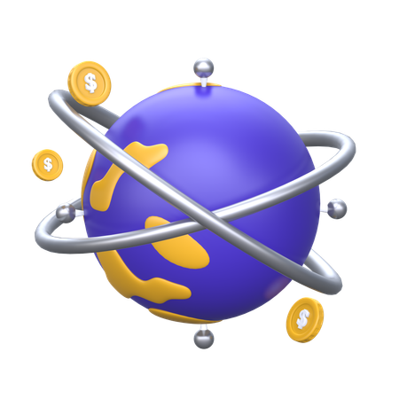 Negocio global  3D Icon