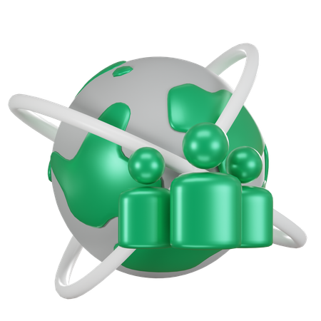 Negocio global  3D Icon