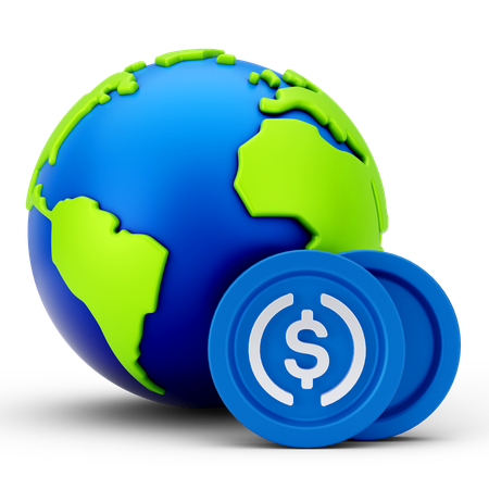 Negocio global  3D Icon