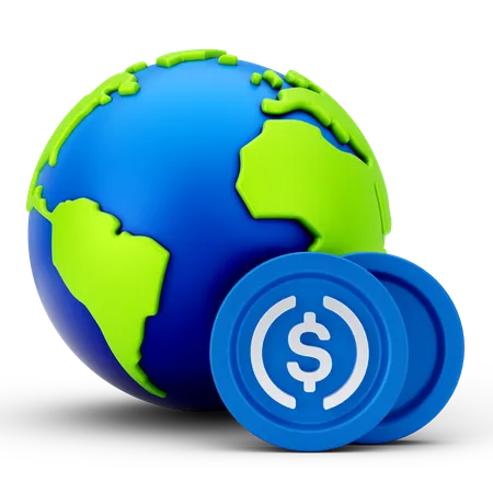 Negocio global  3D Icon