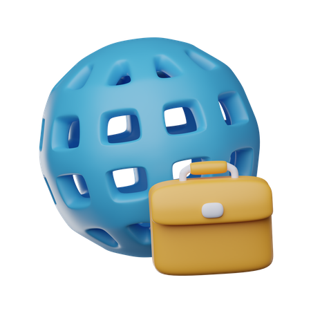 Negocio global  3D Icon