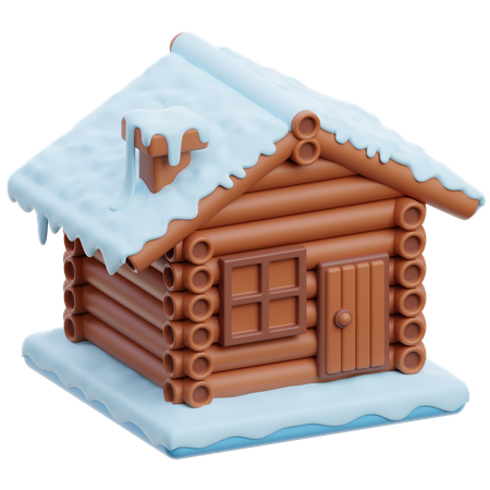 Neige à la maison  3D Icon