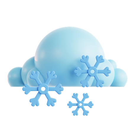 Nuage de neige  3D Icon