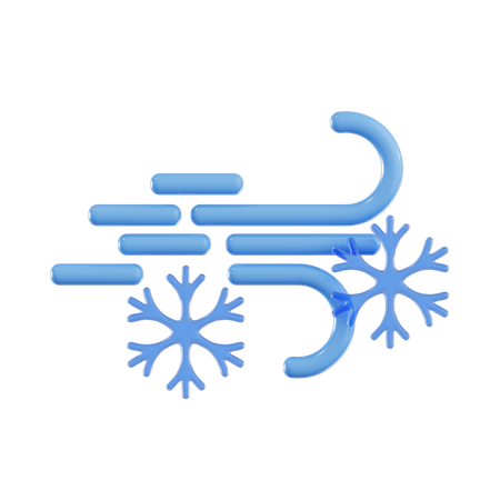 Neige venteuse  3D Icon