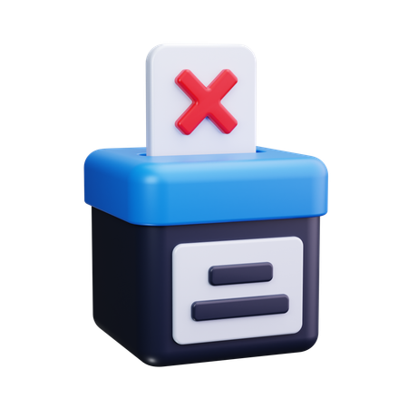 Keine Stimmabgabe  3D Icon
