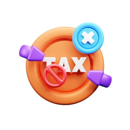 Nenhum imposto  3D Icon