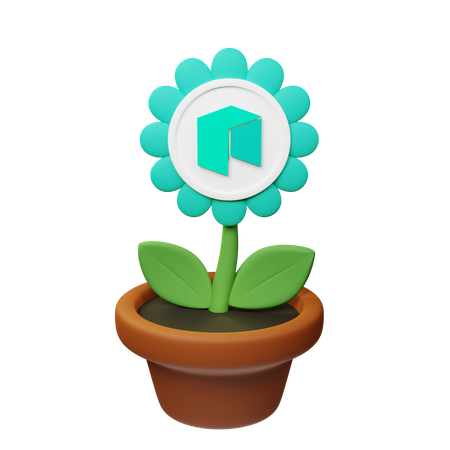 Neo Crypto Plant Pot  3D Icon