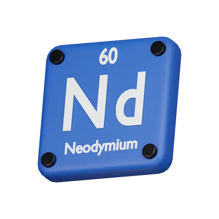 Neodymium  3D Icon
