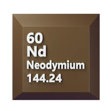 Neodymium  3D Icon