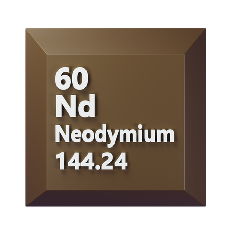 Neodymium  3D Icon