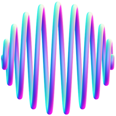 Neon Wave  3D Icon