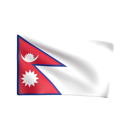 Nepal Flag  3D Icon