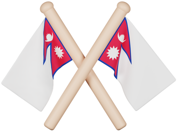 Nepal Flag  3D Icon