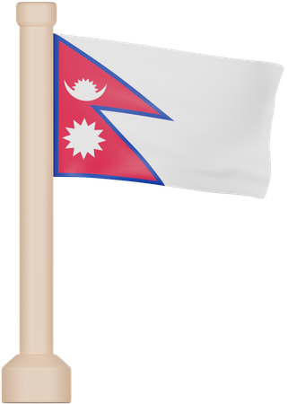 Nepal Flag  3D Icon