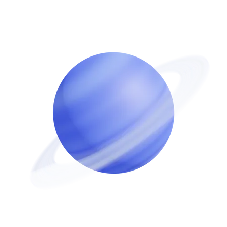 Neptun Planet  3D Icon