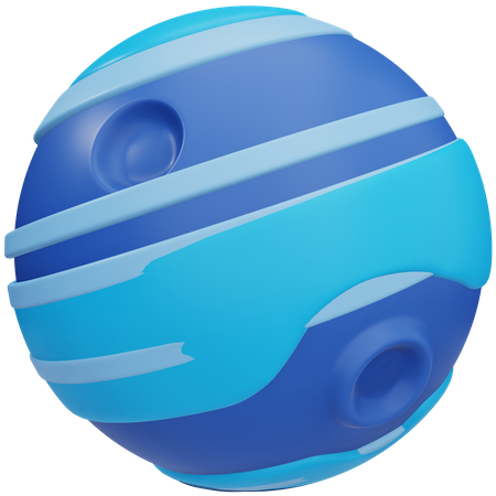 Neptun Planet  3D Icon