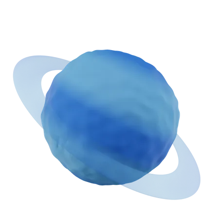 Neptun Planet  3D Icon