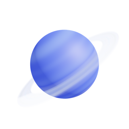 Neptune Planet  3D Icon