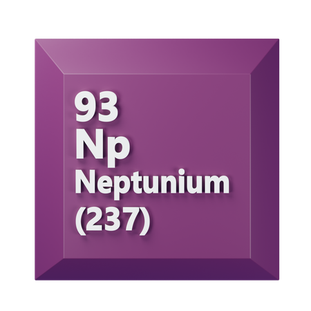 Neptunium  3D Icon