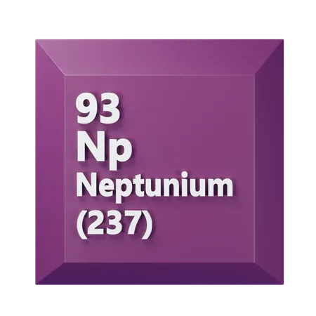 Neptunium  3D Icon