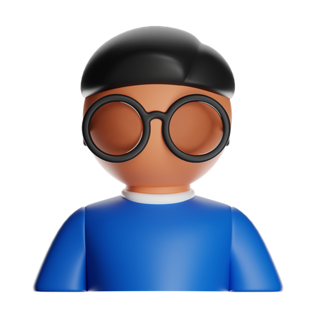 Nerd  3D Icon