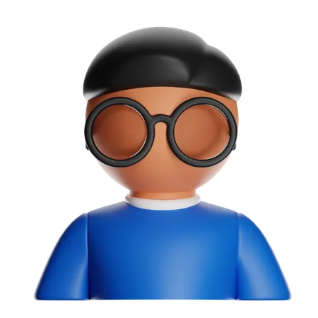 Nerd  3D Icon