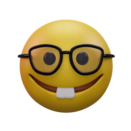 Nerd  3D Icon