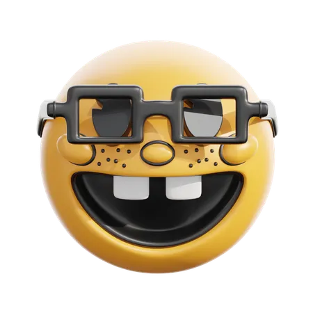 Nerd face emoji model - TurboSquid 1533409