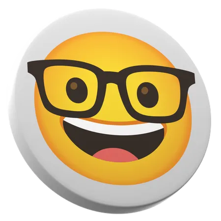 Nerd Face  3D Icon