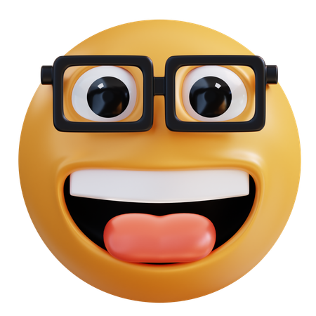 Nerd Face  3D Icon