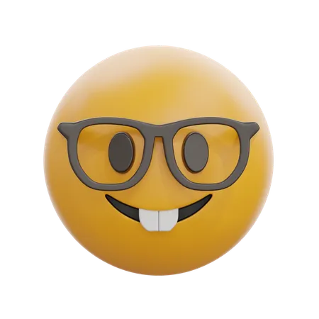 Nerd Face  3D Icon