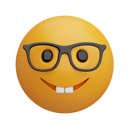 Nerd Face  3D Icon