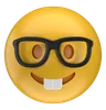 Strebergesicht-Emoji