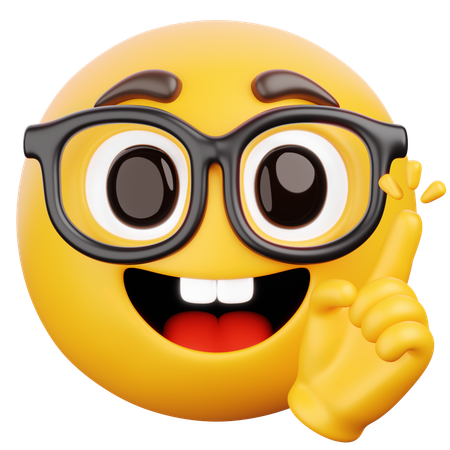 괴짜 천재  3D Icon