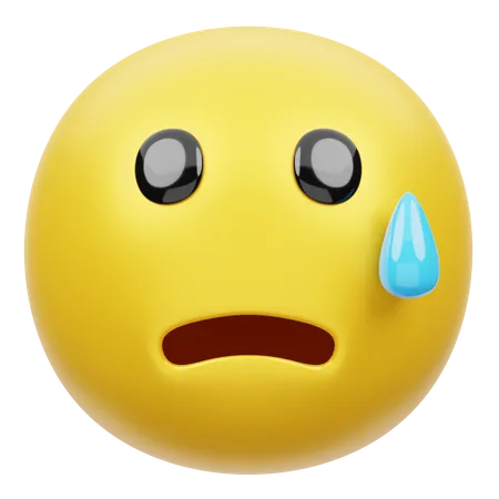 Nervous Face  3D Emoji