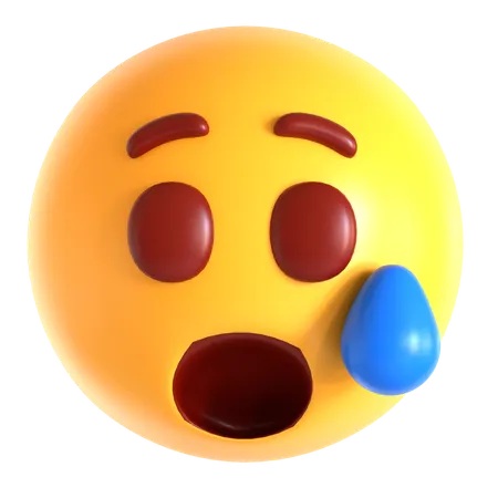 Nervous Face Emoji  3D Icon