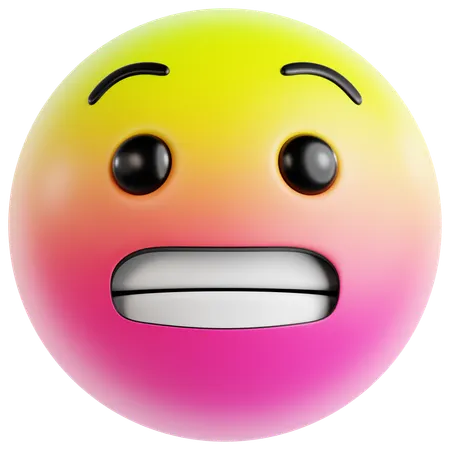 Nervous Smile  3D Icon