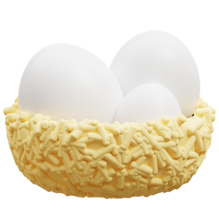 Nest Eggs  3D Icon